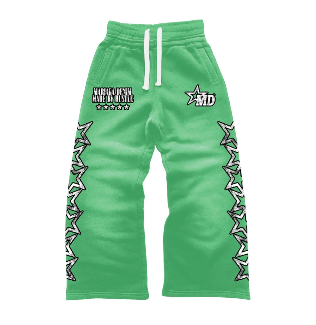MADE BY HUSTLE SWEATSUIT (GREEN)
