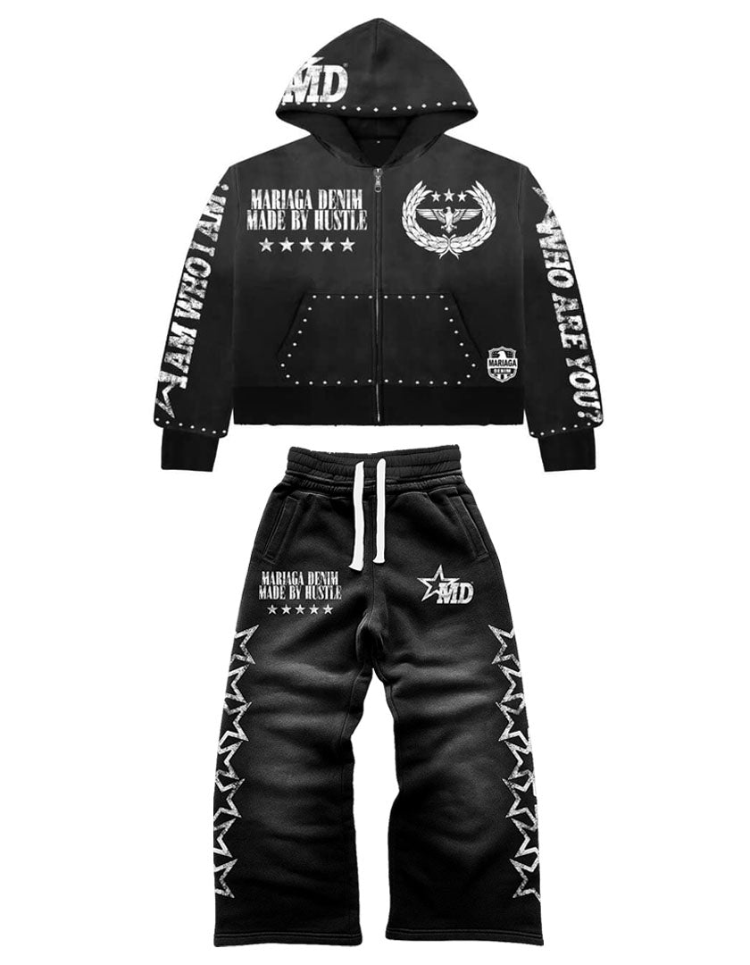 MADE BY HUSTLE SWEATSUIT (BLACK)